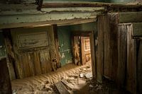 Vervallen huis in Kolmanskop (Namibië), Urbex