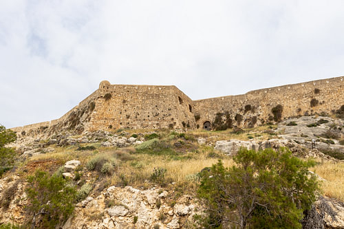 Muur van de Venetiaanse citadel in Rethymnon, Kreta | Reisfotografie