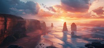 Natuurlijke wonderen van de Australische kust van fernlichtsicht