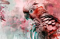 Kleurrijke digitale kunst van een papegaai van Art & Soul Creations thumbnail