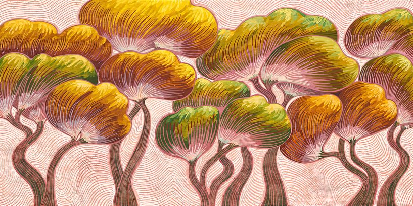 Dream forest in warm colours by FRESH Fine Art