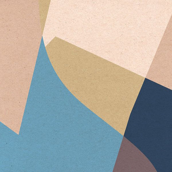 Modernes Retro. Abstrakte und geometrische Formen Nr. 2 von Dina Dankers