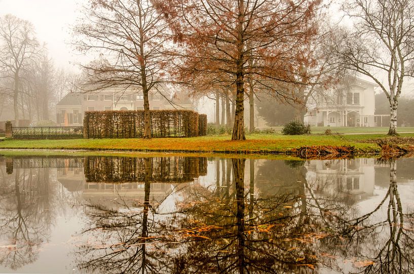 Le parc dans la brume par Frans Blok