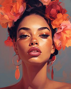 Life is better in pink and orange by Carla Van Iersel