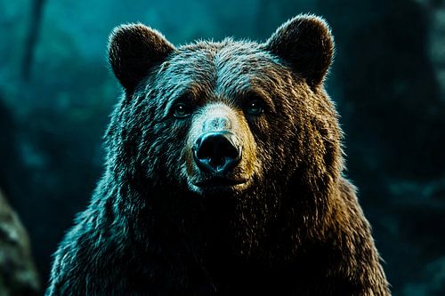 Portrait détaillé de l'ours