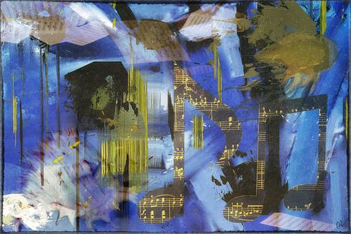 Abstract Schilderen - Watermuziek
