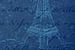 Oui, Oui, Paris! Aquarel schilderij Eiffeltoren Parijs (deel 1 van 4) van Natalie Bruns