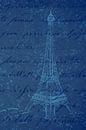 Oui, Oui, Paris! Watercolor painting Eiffel Tower Paris part 1 of 4 (France city break romantic by Natalie Bruns thumbnail