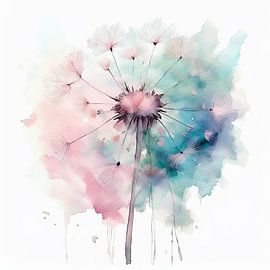 Löwenzahn in Pastell von Evelien Prins