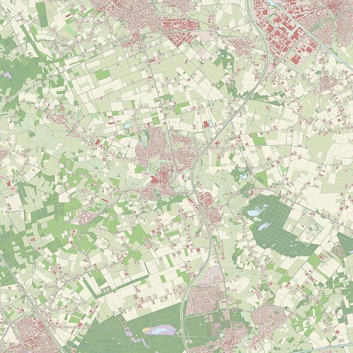 Kaart van Sint-Oedenrode