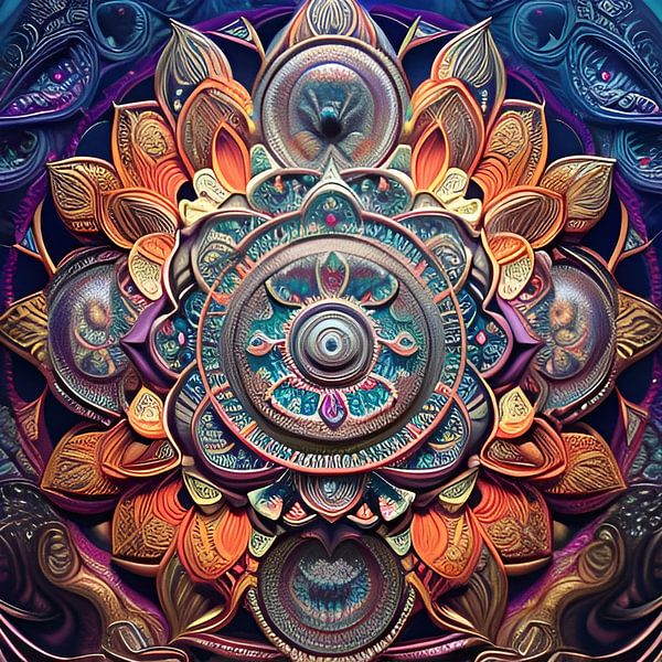 Uit de serie Mandala-2 van Carina Dumais