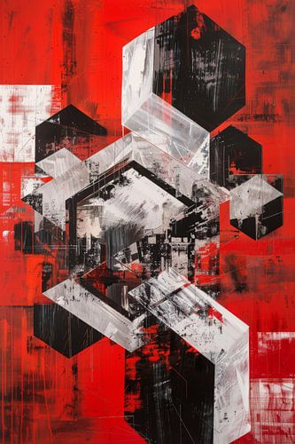 Zeshoekige energie - Abstracte honingraten