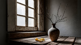 Vintage-Vase am Fenster