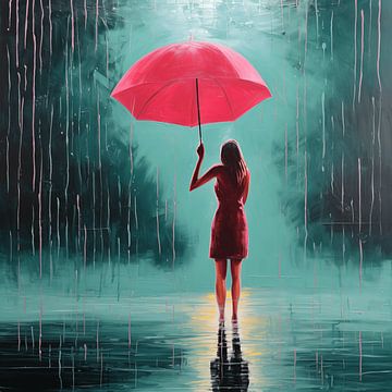 Étreinte Tendre de la Pluie sur Art Lovers