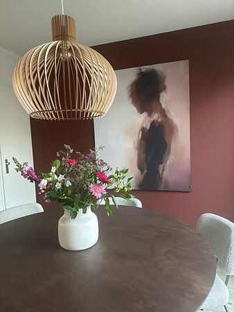 Abstract portrait in earth tones