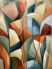 Composition abstraite de couleurs sur Bert Nijholt