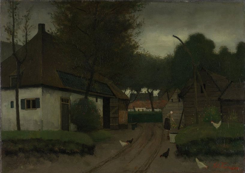 Eduard Karsen, Farmstead, c 1900 by Atelier Liesjes