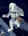 ruimte piraten aanval onder de sterren. astronaut. van JJ ADX thumbnail