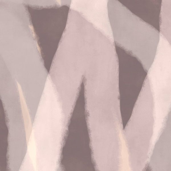 Modern abstract minimalist painting in neutral light taupe, grey and white by Dina Dankers