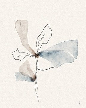 DANCING PETALS aquarelle numérique sur Ankie Kooi