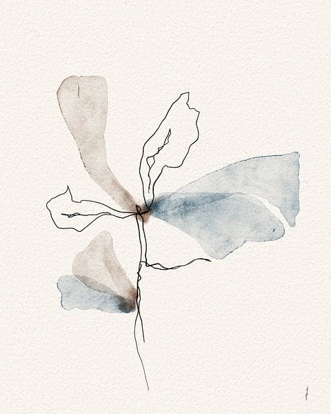 DANCING PETALS digital watercolour by AnkieArt