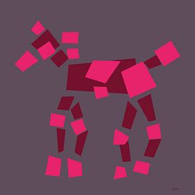 Pferd (abstrakt) von Go van Kampen