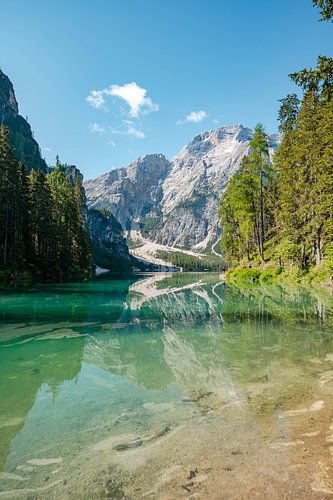 Prager Wildsee in de Dolomieten