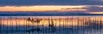 Landschap bij zonsondergang van Voss fotografie