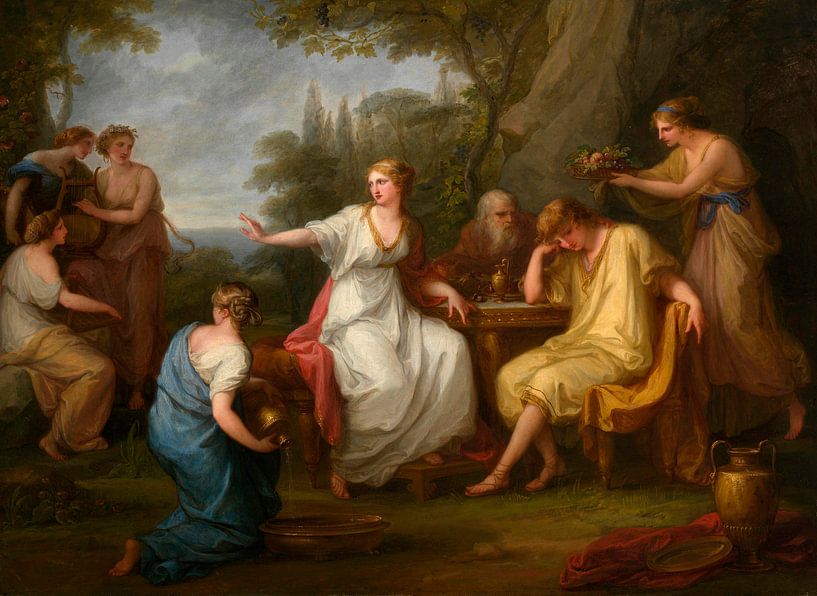 The Sorrow of Telemachus, Angelika Kauffmann by Masterful Masters