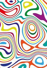 Abstract mural as psychedelic art by AidasignArt
