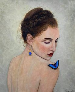 Schmetterling blau