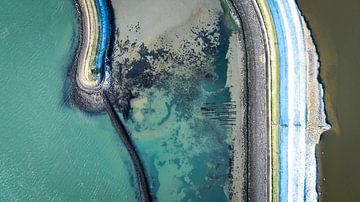 Dike and ice (4/5) by Top down - Maarten Kempen