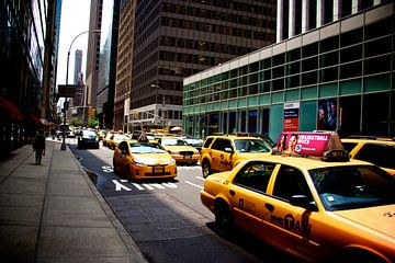 Yellow Cabs in New York by Blijvanreizen.nl Webshop