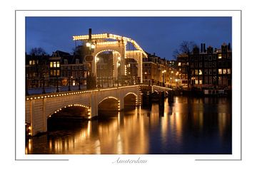 Magere brug Amsterdam van Richard Wareham