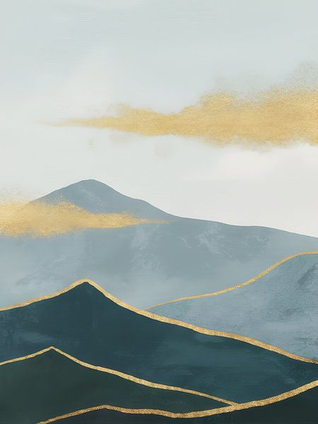 Glistening over the mountain ridges by Victor Weijers