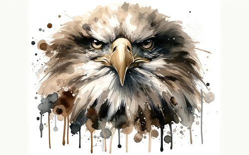 Wildes Weißkopfseeadler-Porträt von Chromatic Fusion Studio