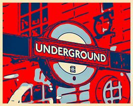 UNDERGROUND in LONDON van zam art
