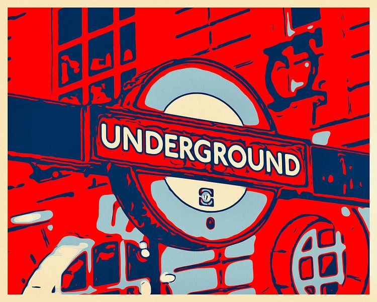 UNDERGROUND in LONDON von zam art