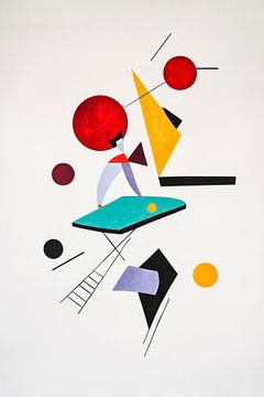 Abstract art with geometric shapes by Poster Art Shop