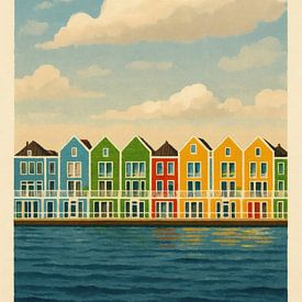 Houten – Farbenfrohe Architektur am Wasser von Sabine Wagner