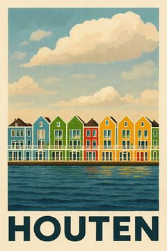 Houten - Kleurrijke architectuur aan het water