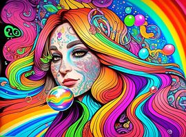 Die Frau mit den Tattoos im Gesicht von DeVerviersBelgium