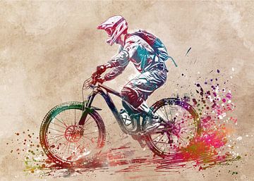 BMX rijder sport kunst #sport van JBJart Justyna Jaszke