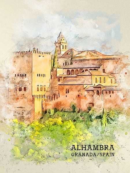 Alhambra von Printed Artings