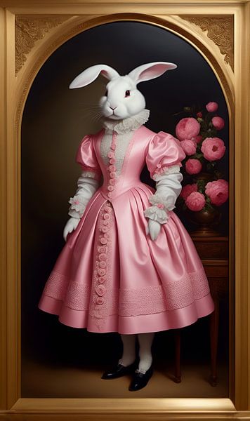 Sofia Rabbit in a frame by Studio Ypie