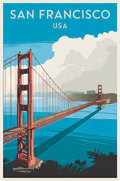 San Francisco, VS van Poster Art Shop