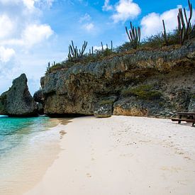 Tropical beach Playa Grandi Curaçao by Saphira van Zoeren