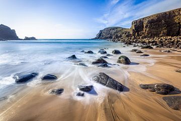 play of water on Lewis and Harris beach by Rob IJsselstein