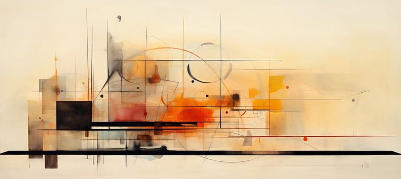 Modern schilderij 450939 van Abstract Schilderij