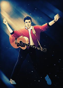 Superstar Het wonder van Elvis Presley van Gunawan RB